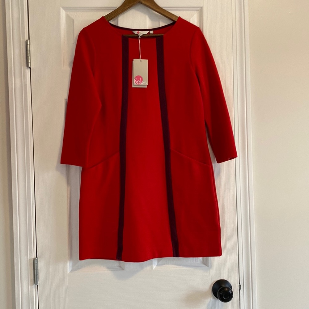 Boden red tunic top/dress
